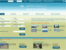 Tablet Screenshot of apartma.cz